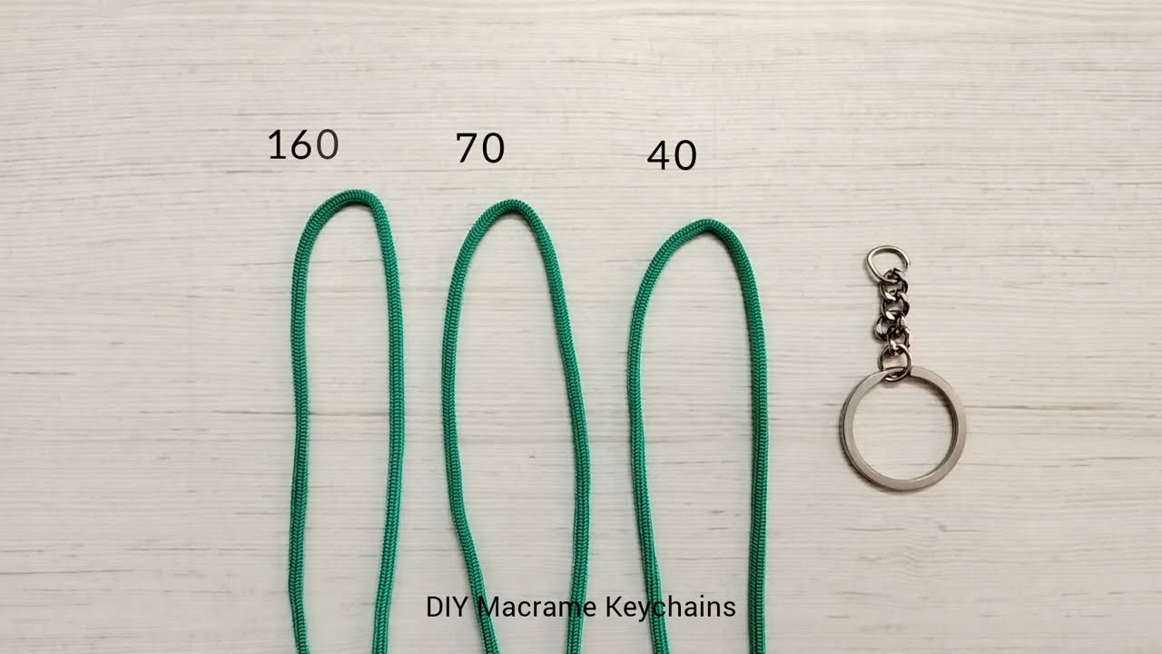 How to make Heart Shape Keychain With Macramé Cord | Macrame Heart Keychain Tutorial
