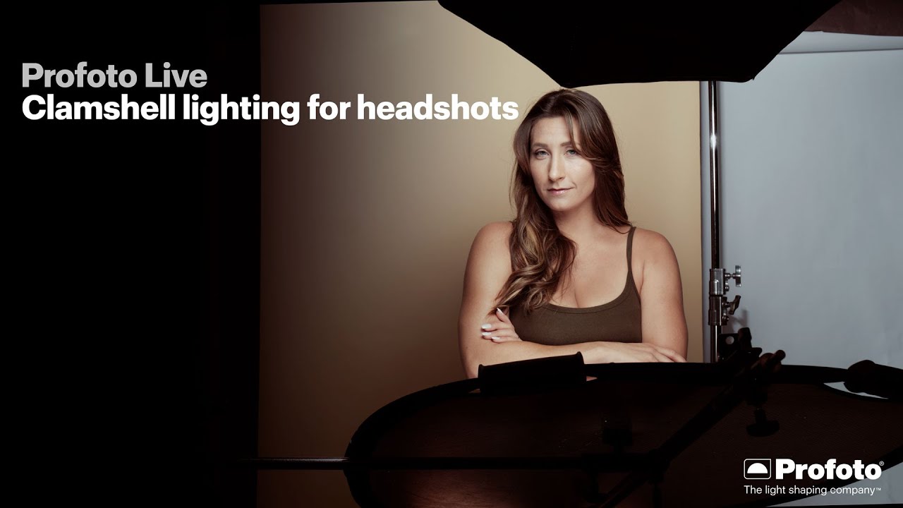 Profoto Live - Clamshell lighting for headshots