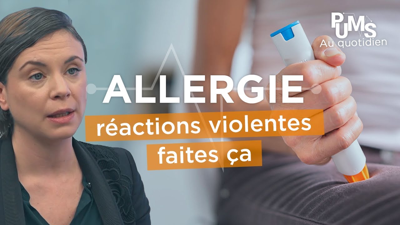 GESTES en cas de CRISE et de réaction ALLERGIQUE. Allergie, œdème de quincke, choque anaphylactique