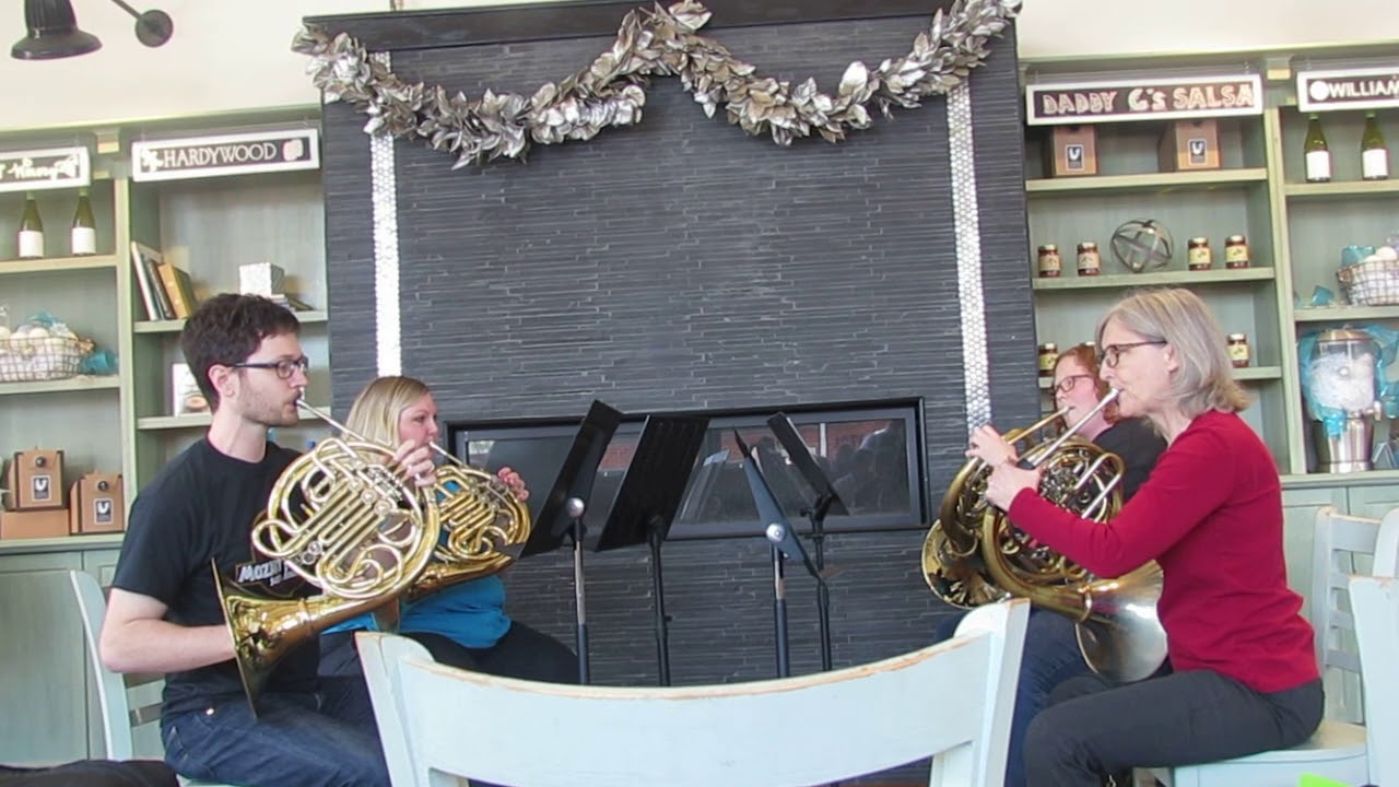 MozartFestRVA 2018 In Scott's Addition 2  French Horn Quartet at Urban Farmhouse