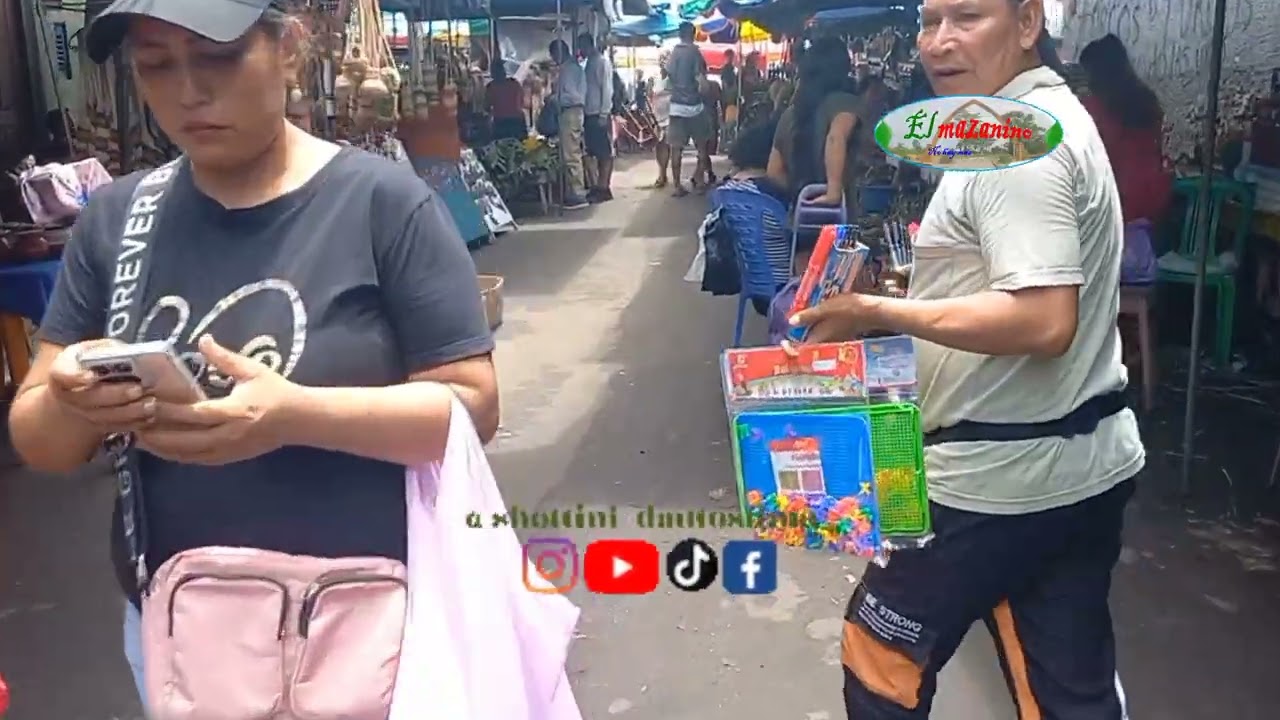 Recorriendo el mercado  de distrito de belen Iquitos #elmazanino @destacar 