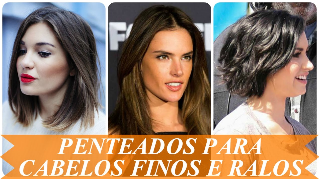 Penteados para cabelos ralos femininos