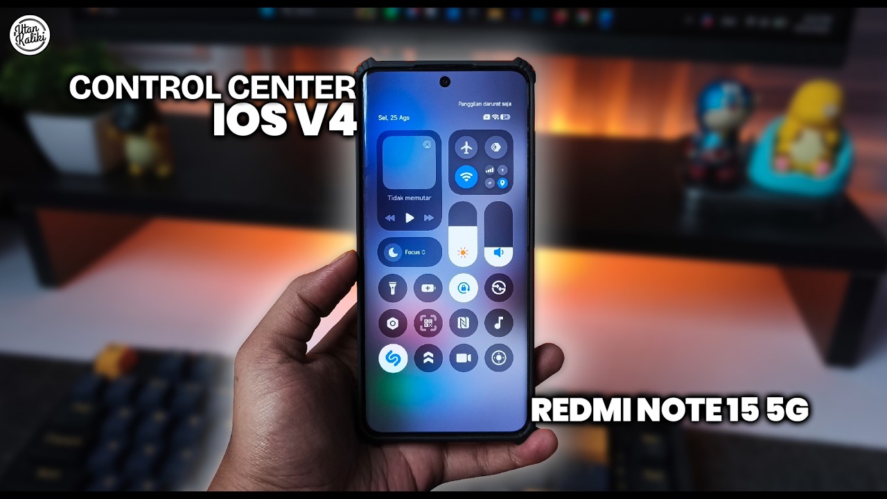 SIMPLE TAPI KEREN! Control Center IOS V4 REDMI Note 15 5G!