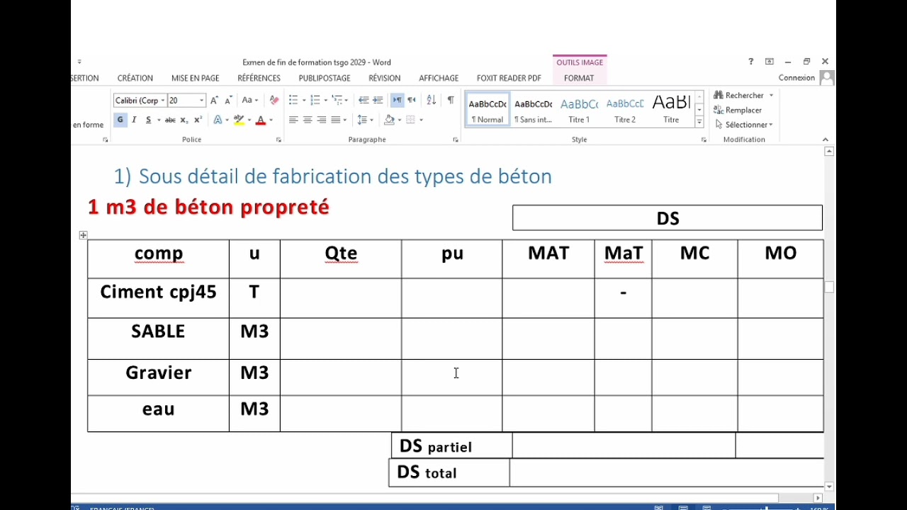 étude de prix : correction EFF 2020 TSGO