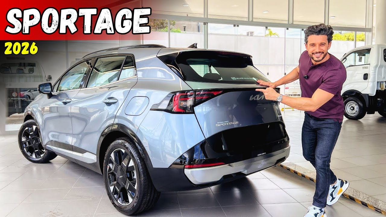 NOVO KIA SPORTAGE 2026 AGORA COM VISUAL RENOVADO