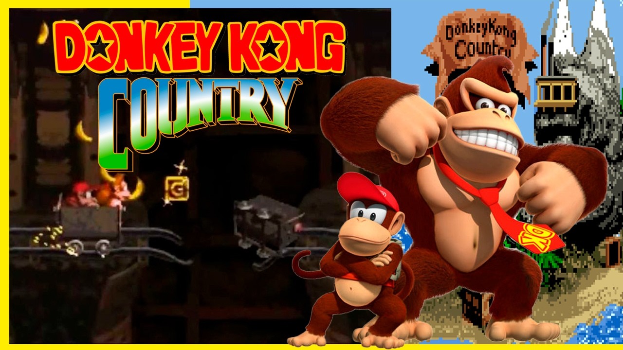 Donkey Kong Country | Episódio 2 - Fase dos trilhos me deu traumas😂😅