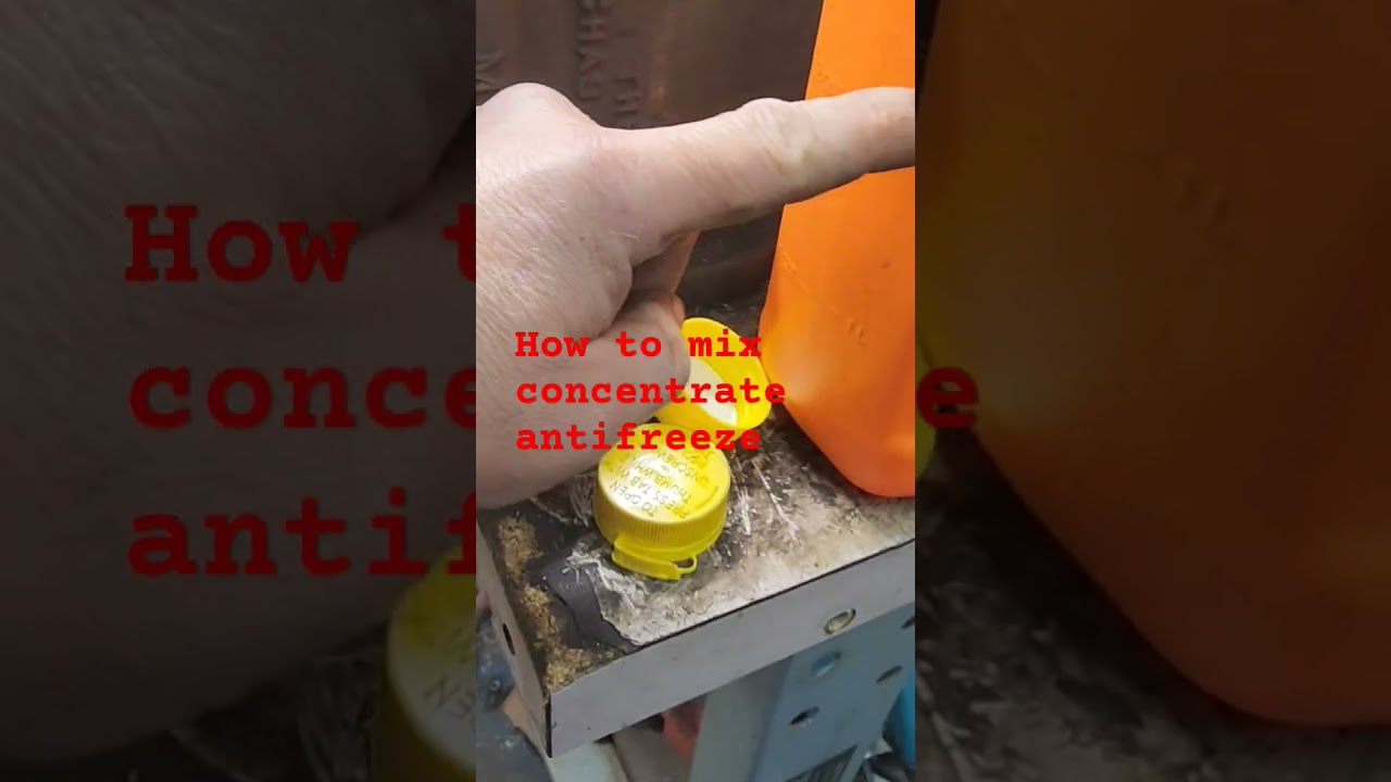 How to mix concentrate antifreeze with water . #automobile #mechanic #hondaaccords #mechanistry
