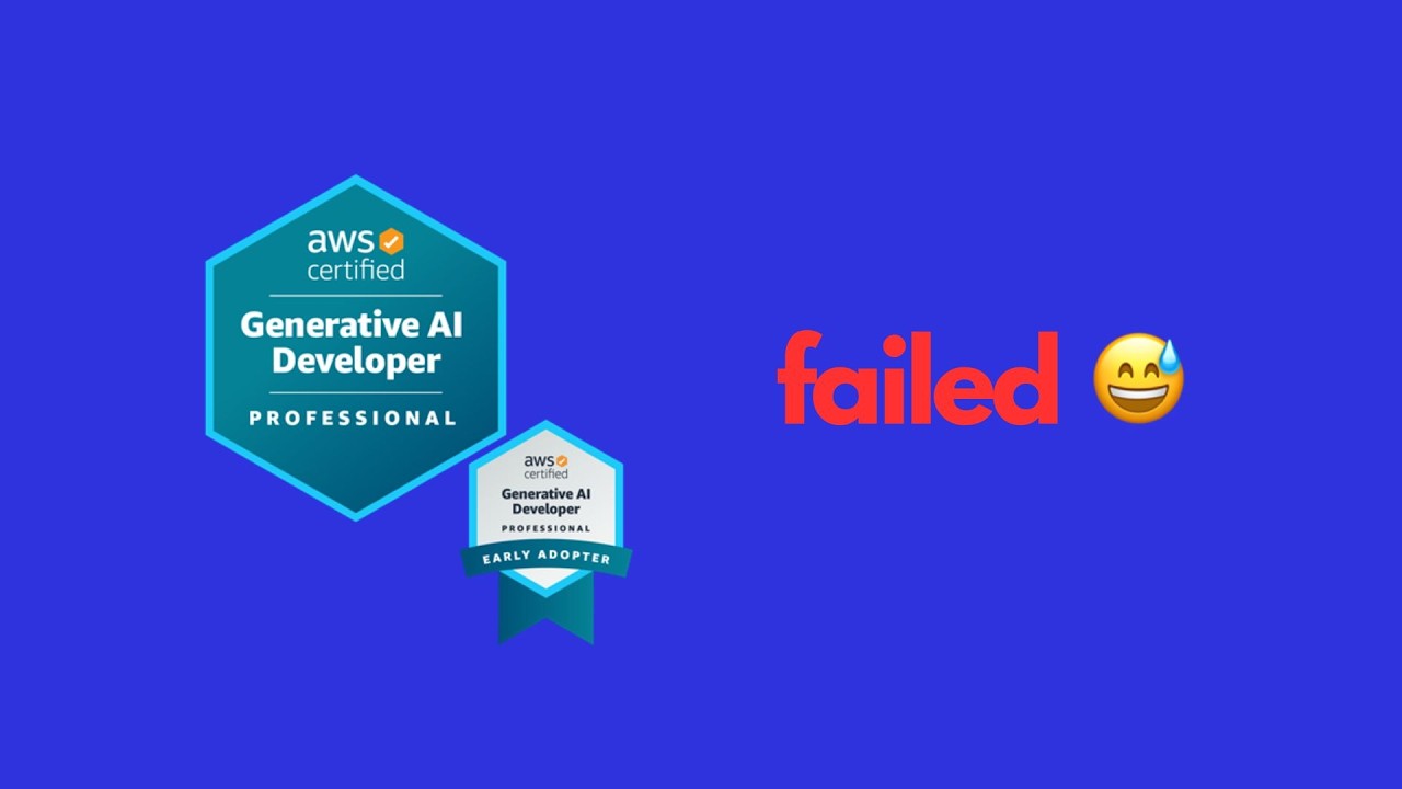 Вот почему я провалил сертификационный экзамен AWS Gen AI.