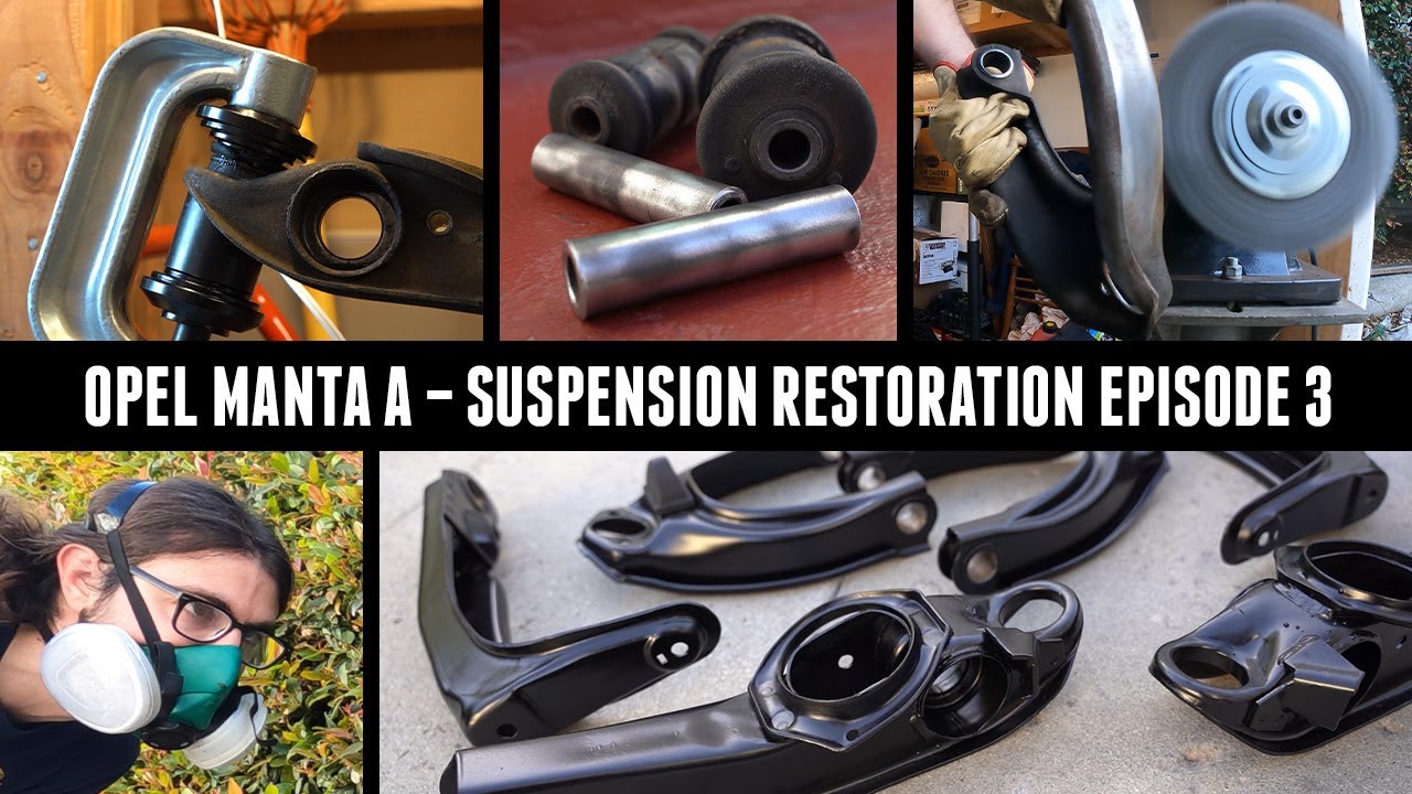 Restoring Rusty Control Arms & Removing Old Ball Joints & Bushings - Opel Manta A Suspension [EP. 3]