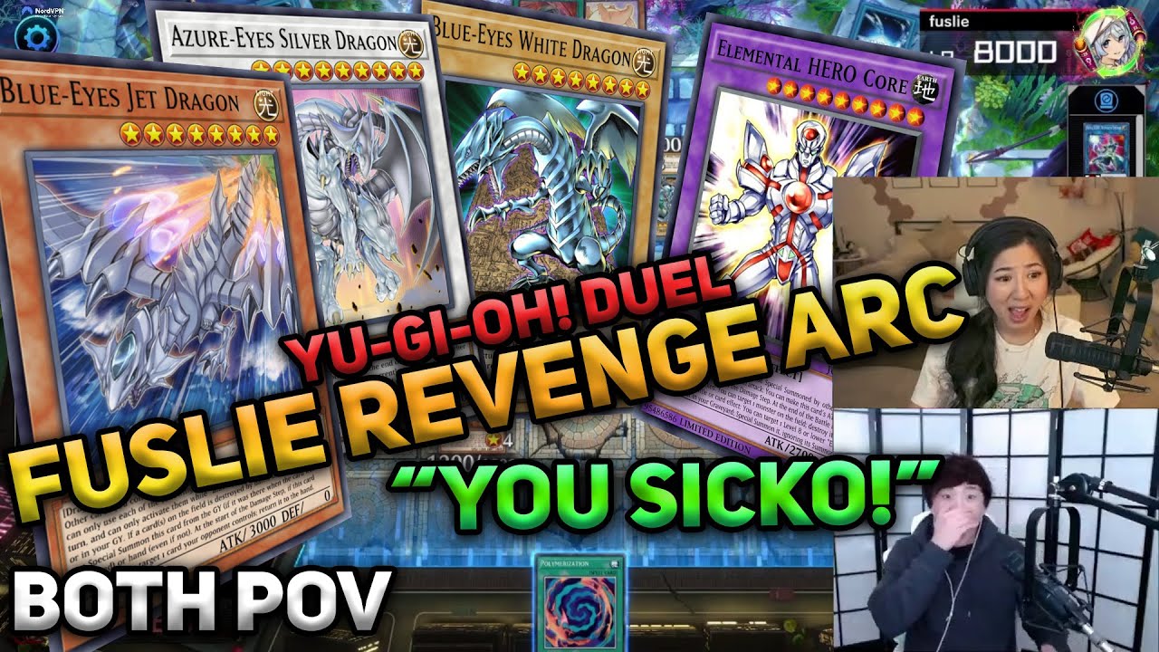 CRAZY DUEL REMATCH—Fuslie sends Sykkuno to the Shadow Realm (Both POVs) | Yu-Gi-Oh!