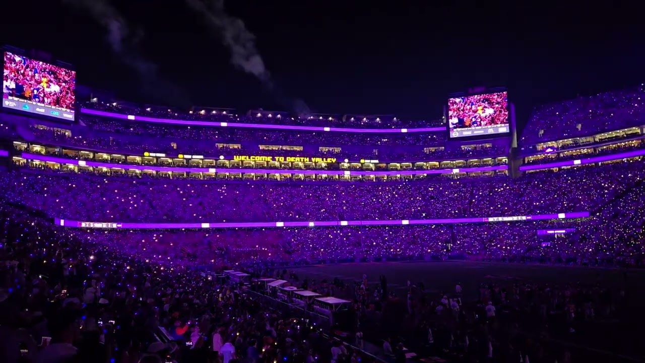LSU FOOTBALL vs Ole Miss: Footage from GameDay