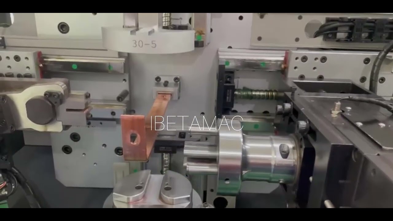 Macchina barre rame CNC IB 50 6  punzonatura taglio piegatura curvatura torcitura IBETAMAC