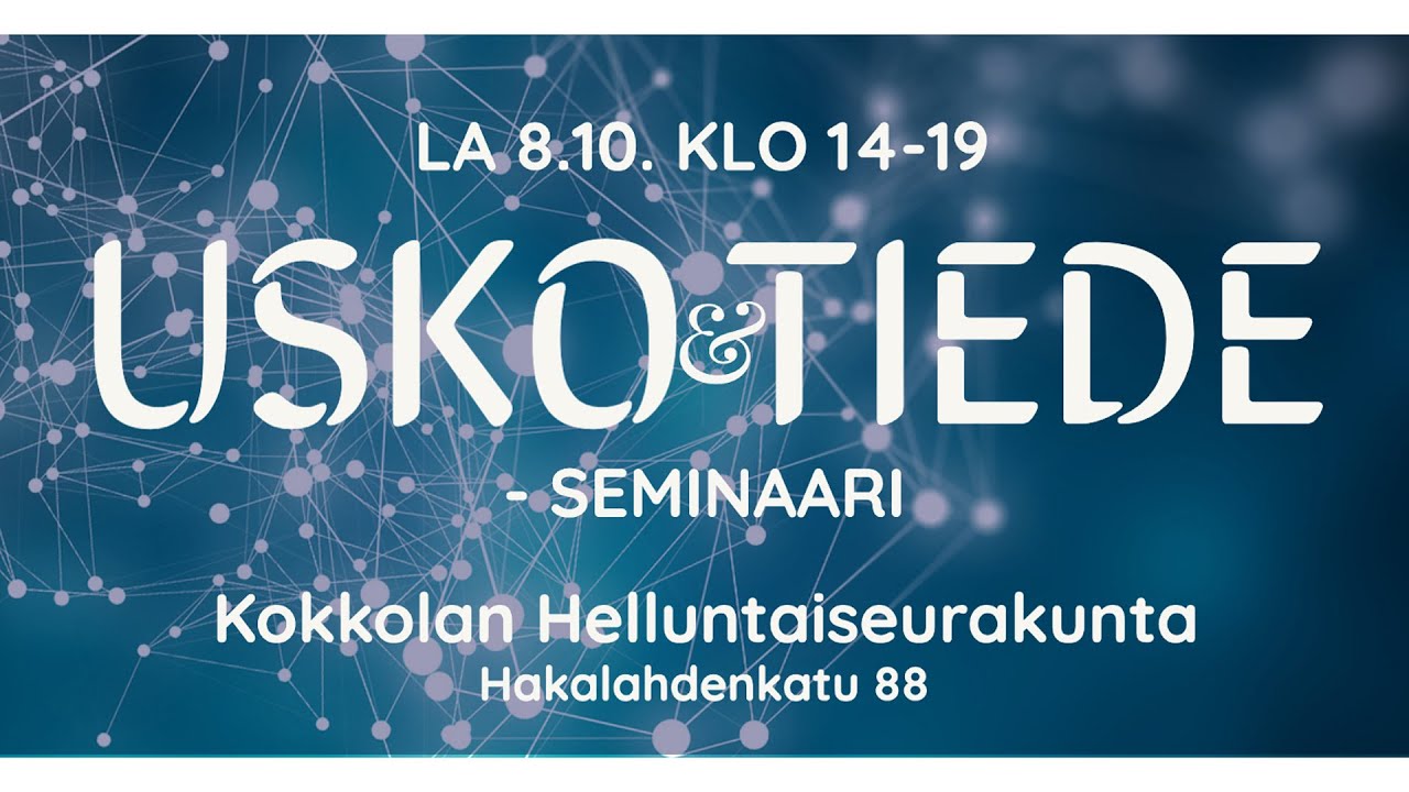 Usko & Tiede -seminaari: 4.  Vedenpaisumus kivissä ja kirjoituksissa