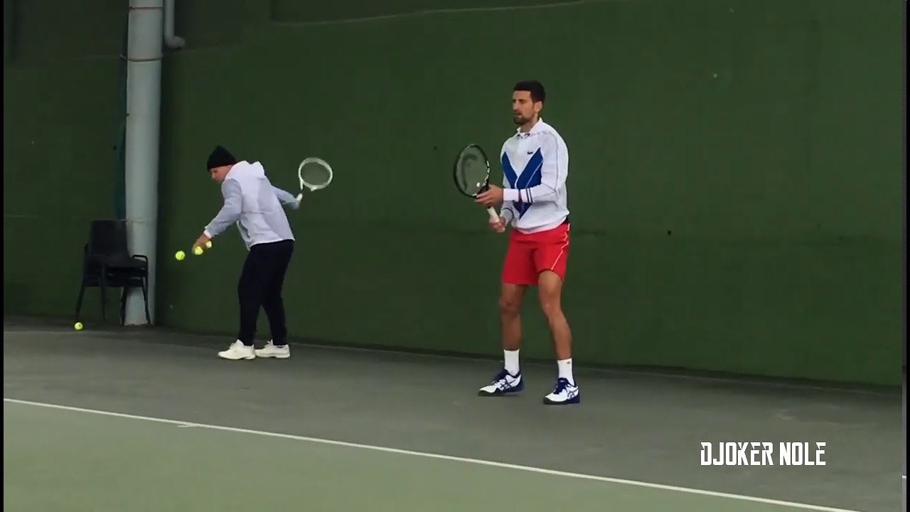 Novak Djokovic Practice with Marian Vajda - Spain 2021(HD)