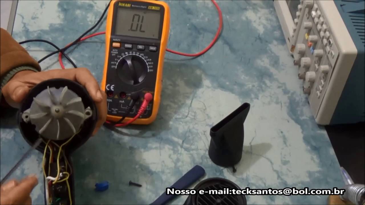 SECADORES DE CABELOS VOCÊ SABE CONSERTAR?