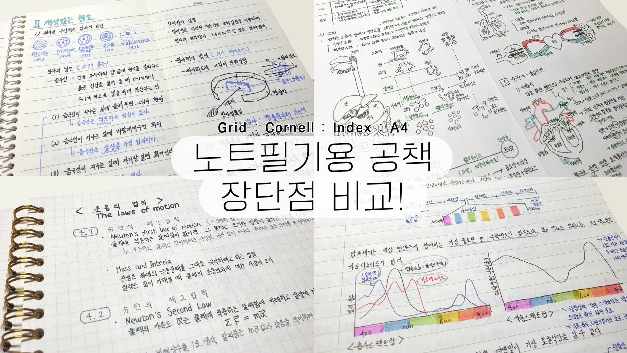 ✍영재학교 졸업생이 알려주는 노트정리법 #1 | 필기노트 추천과 노트별 장단점 | 칠오💫chillo