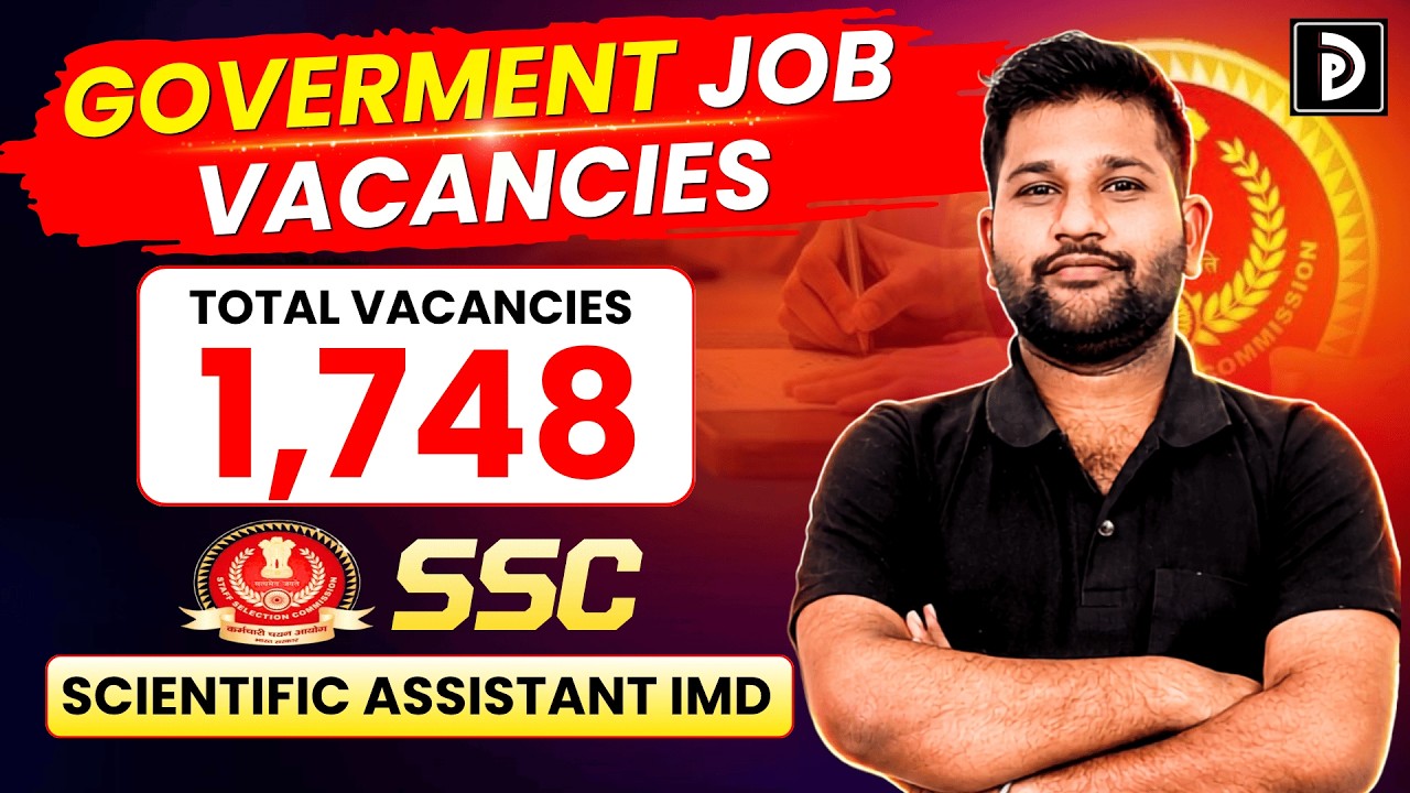 SSC IMD 1748+ Government Job Vacancies for Physics Students | D Physics |