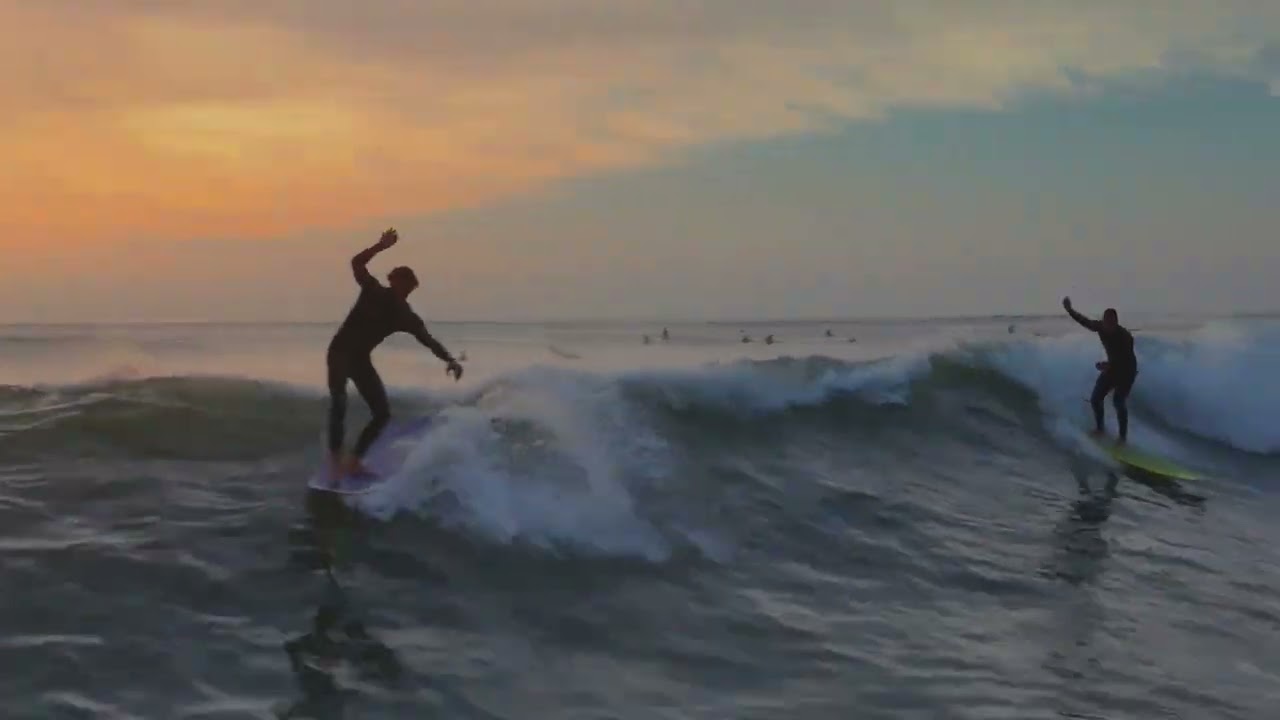 Rides Only San Diego Drone Surfing Footage Tourmaline Sunday November 2, 2025 Sunset
