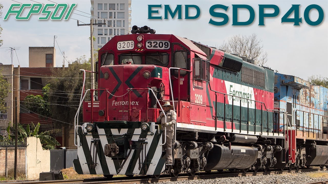 Una de Tres Completas! Ferromex EMD SDP40 3209 Trabajando en Guadalajara.