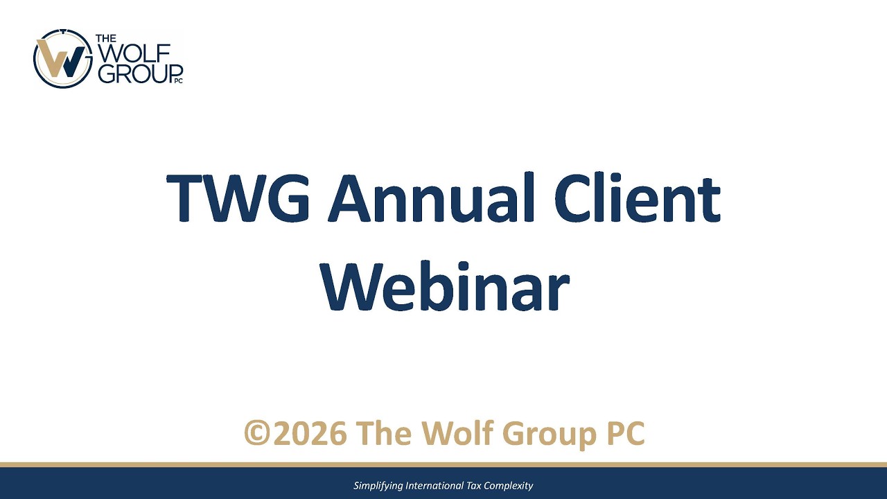 TWG Annual Client Webinar