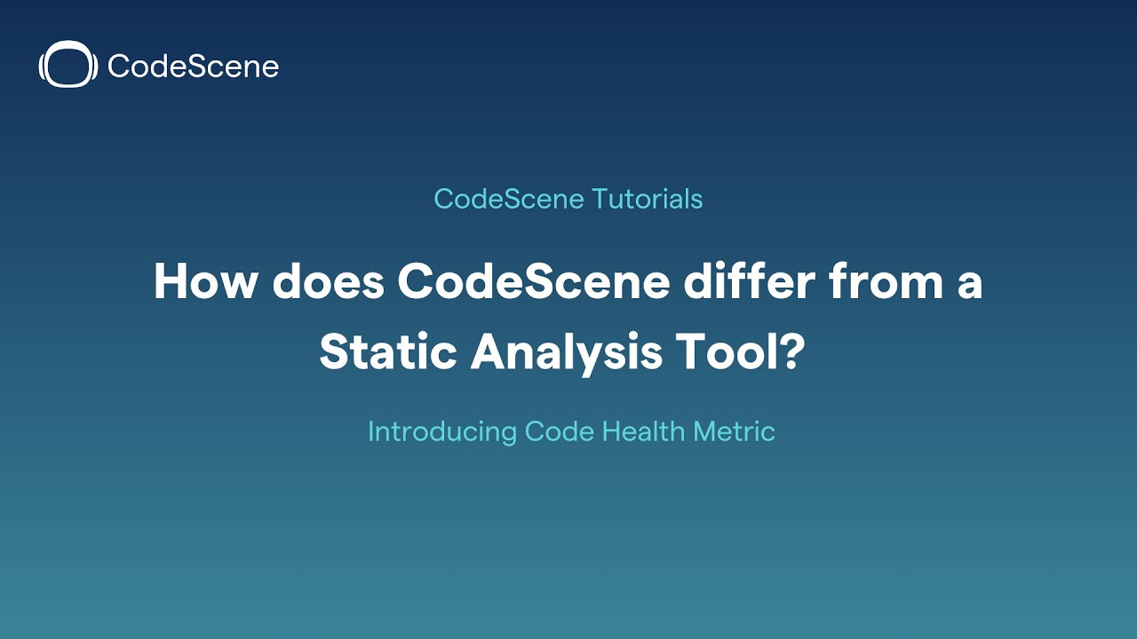 How Does CodeScene Differ from a Static Analysis Tool?
