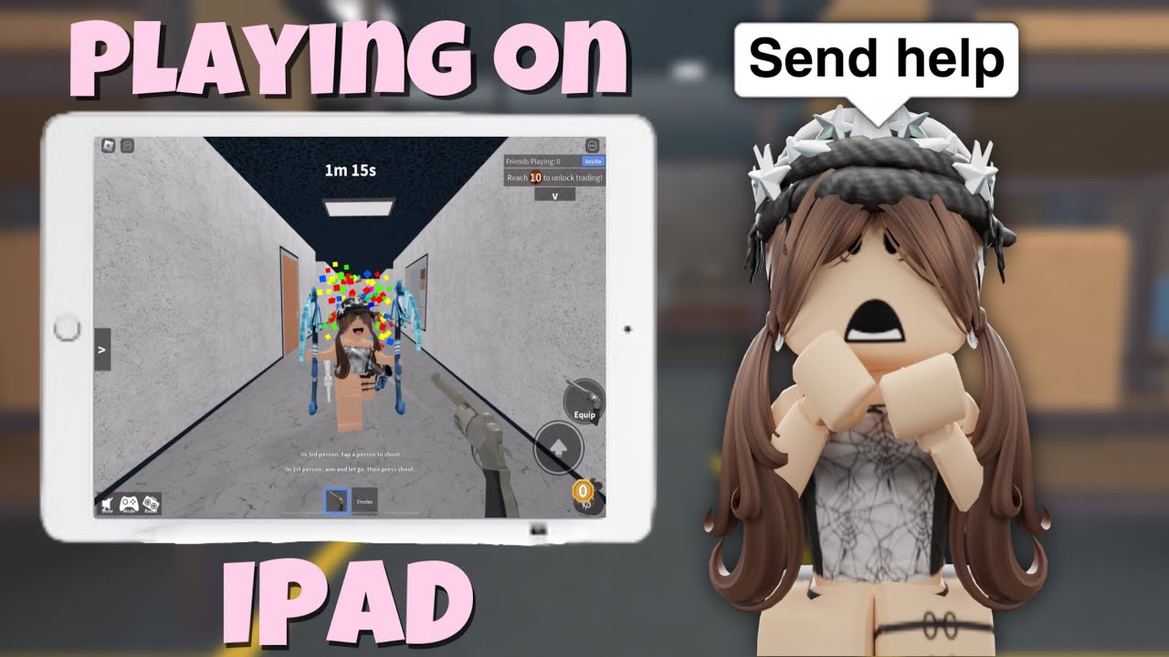 PLAYING MM2 ON AN IPAD…. (I SUCK)