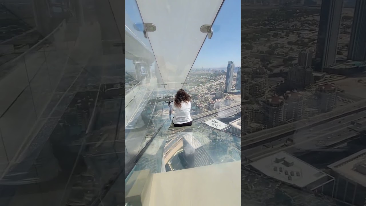 SKY VIEWS DUBAI, GLASS SLIDE, AMAZING VIEW, BURJ KHALIFA, EMAAR