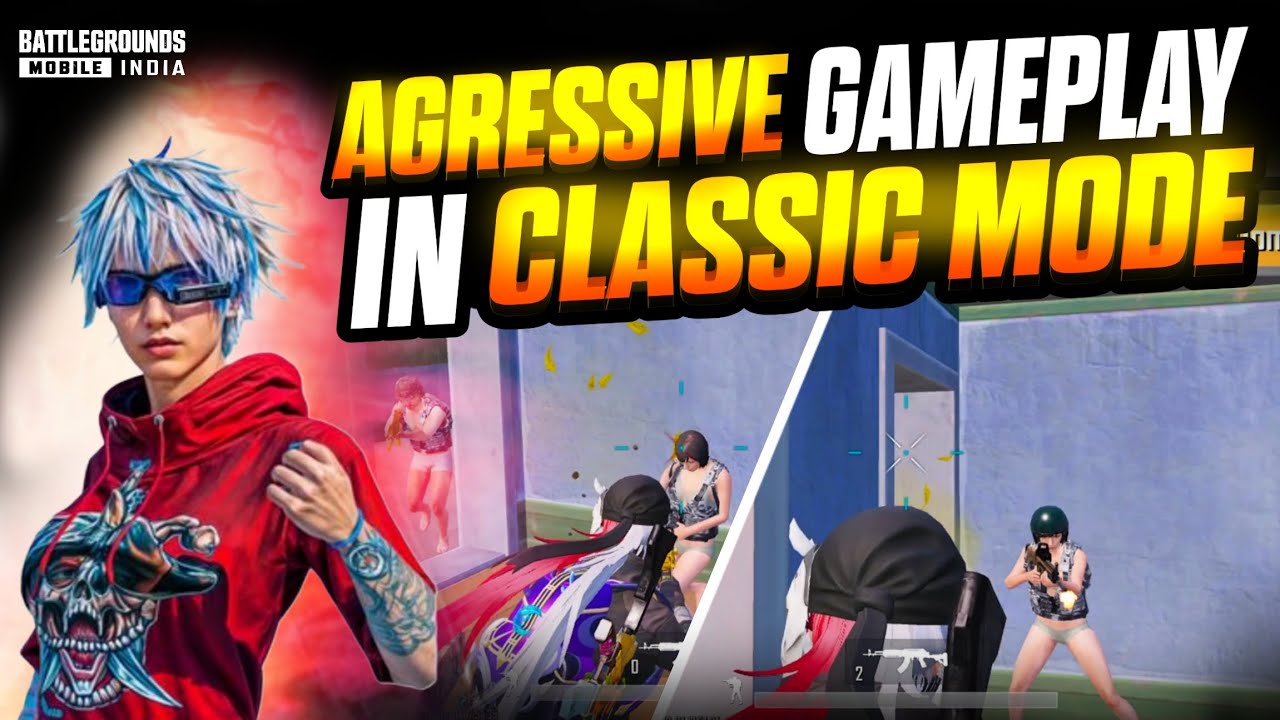 🔥AGRESSIVE GAMEPLAY IN CLASSIC MODE | Full Action & Clutch Moments@vraxxplazzyt  #bgmi #gaming 