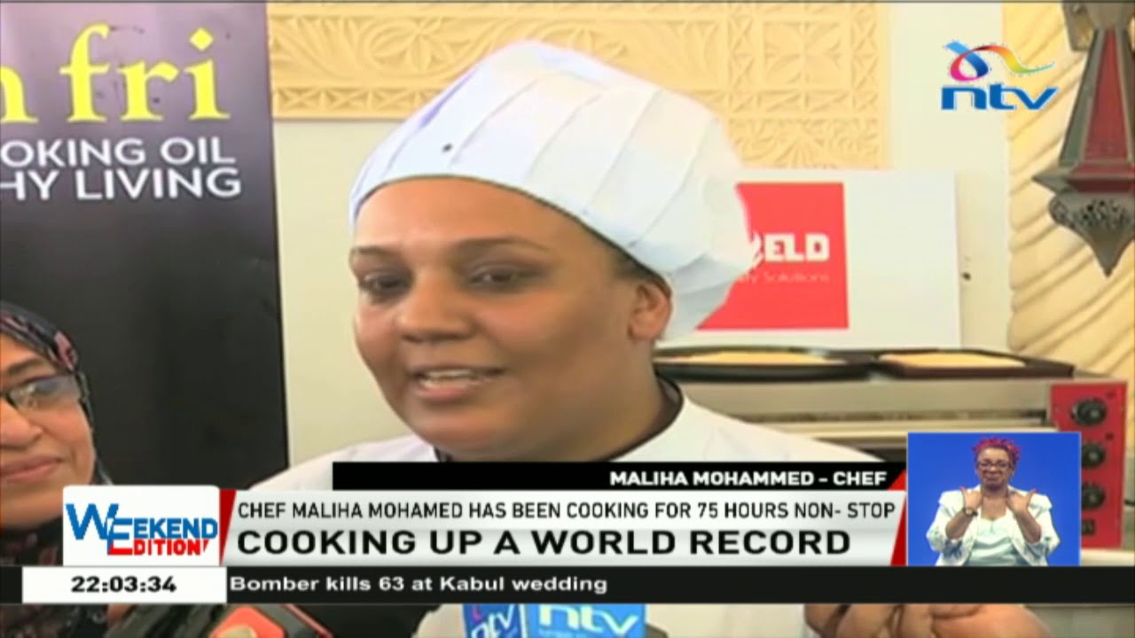 Kenyan chef, Maliha Mohammed, breaks Guiness World Record