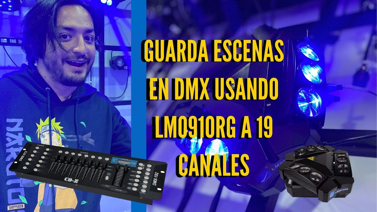COMO GUARDAR ESCENAS CON CONTROLADOR DMX - CONFIGURACION PASO A PASO