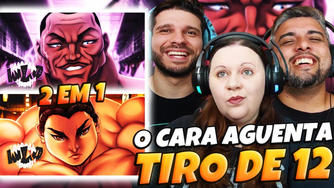 2 EM 1 BAKI HANMA | WLO Sr.Indomável + Mestre do Sumô | FAMILY REACTS