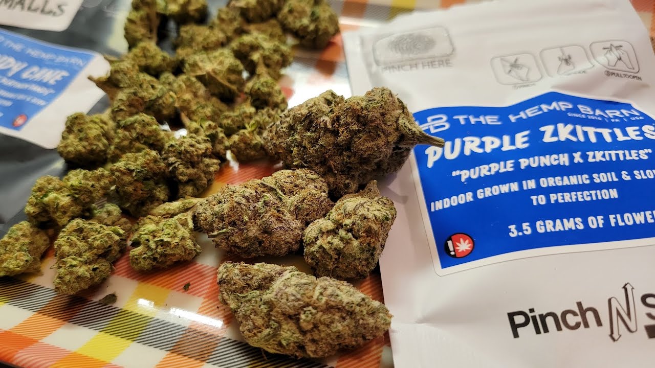 The Hemp Barn Organic Indoor & Greenhouse Grown THCa Flower, Candy Cane & Purple Zkittles!!👌🔥😋