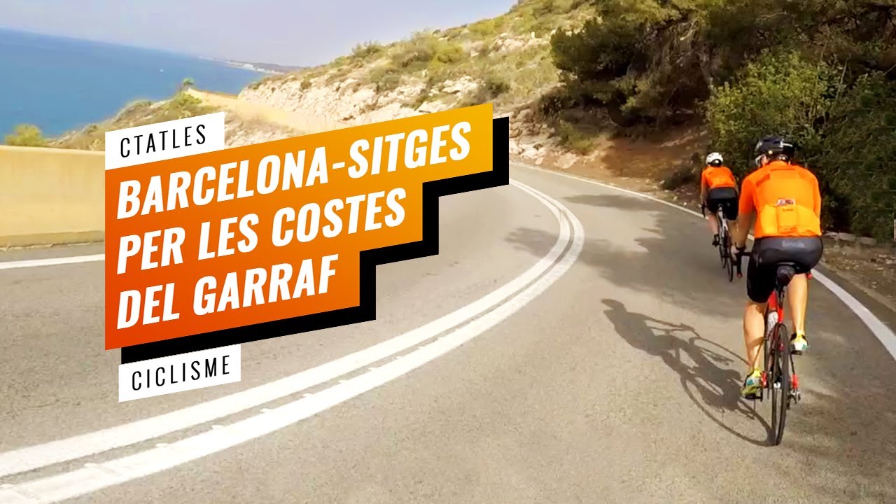 BARCELONA - SITGES en BICI por COSTAS del GARRAF | Rutas Ciclismo