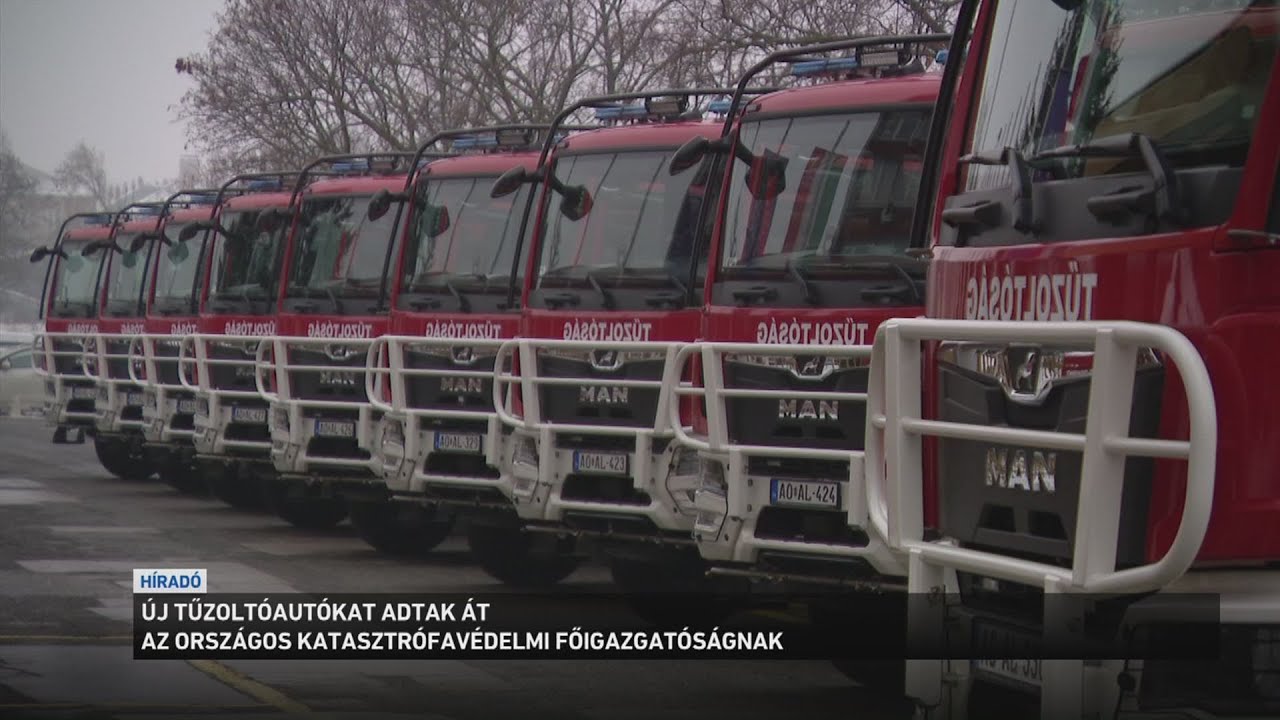Tíz új tűzoltóautót kapott az Országos Katasztrófavédelmi Főigazgatóság