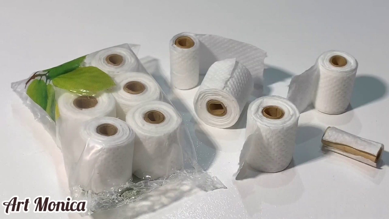 Miniature Toilet Paper TUTORIAL/ DIY