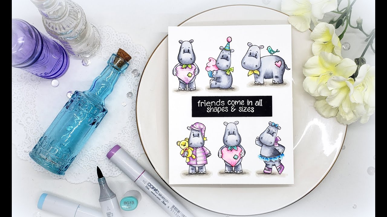 Pastel Copic Coloring With Paper Nest Dolls