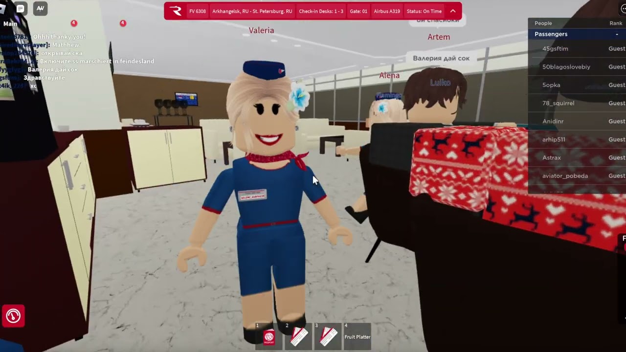 Rossiya Airlines by Denis7658 | ARH - LED | Roblox Airline Review