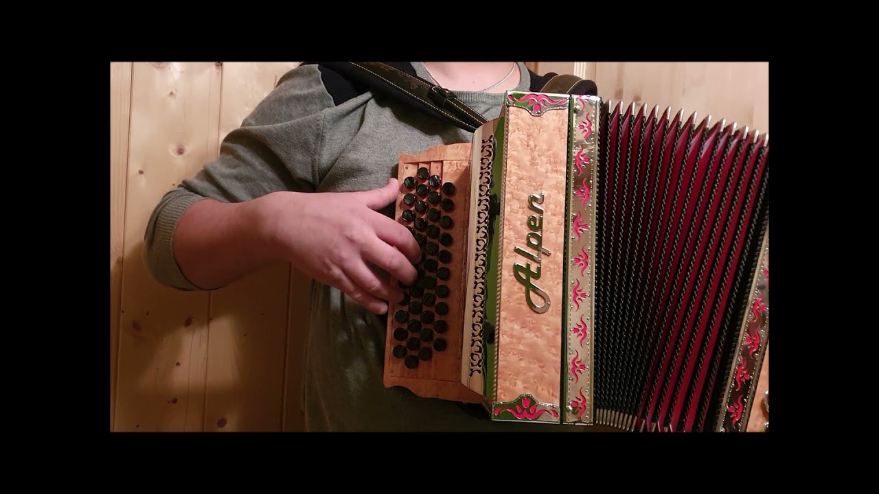 Alpen Harmonika Compact Vogelaugenahorn G C F B