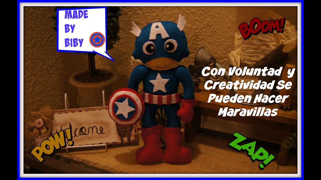 AVENGERS-CAPITAN AMERICA EN FIELTRO Tutorial
