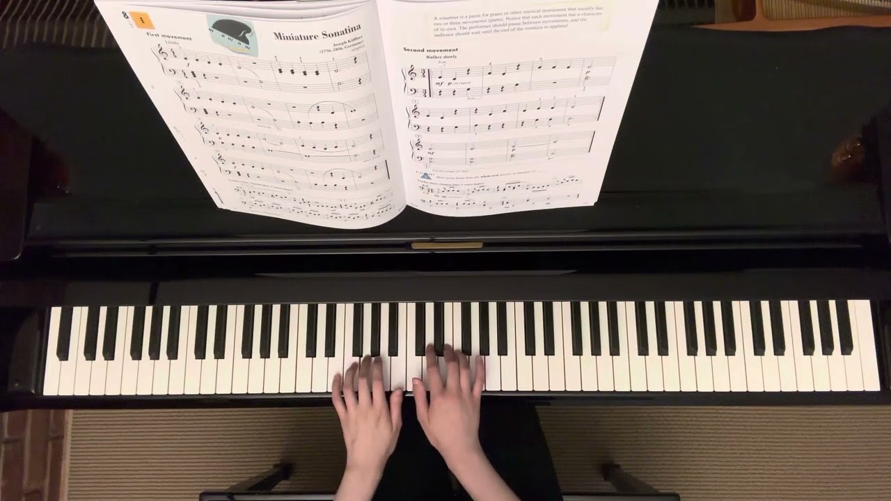 Miniature Sonatina by Joseph Küffner 🎹 | Piano Adventures Performance Book Level 1