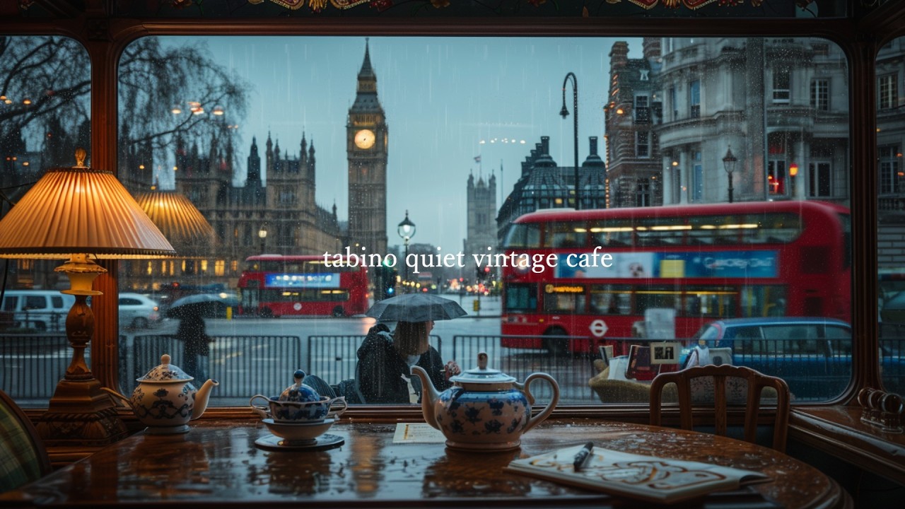 Дождливый Лондон☔ тихое время для работы｜Rainy London Instrumental Jazz Study & Focus