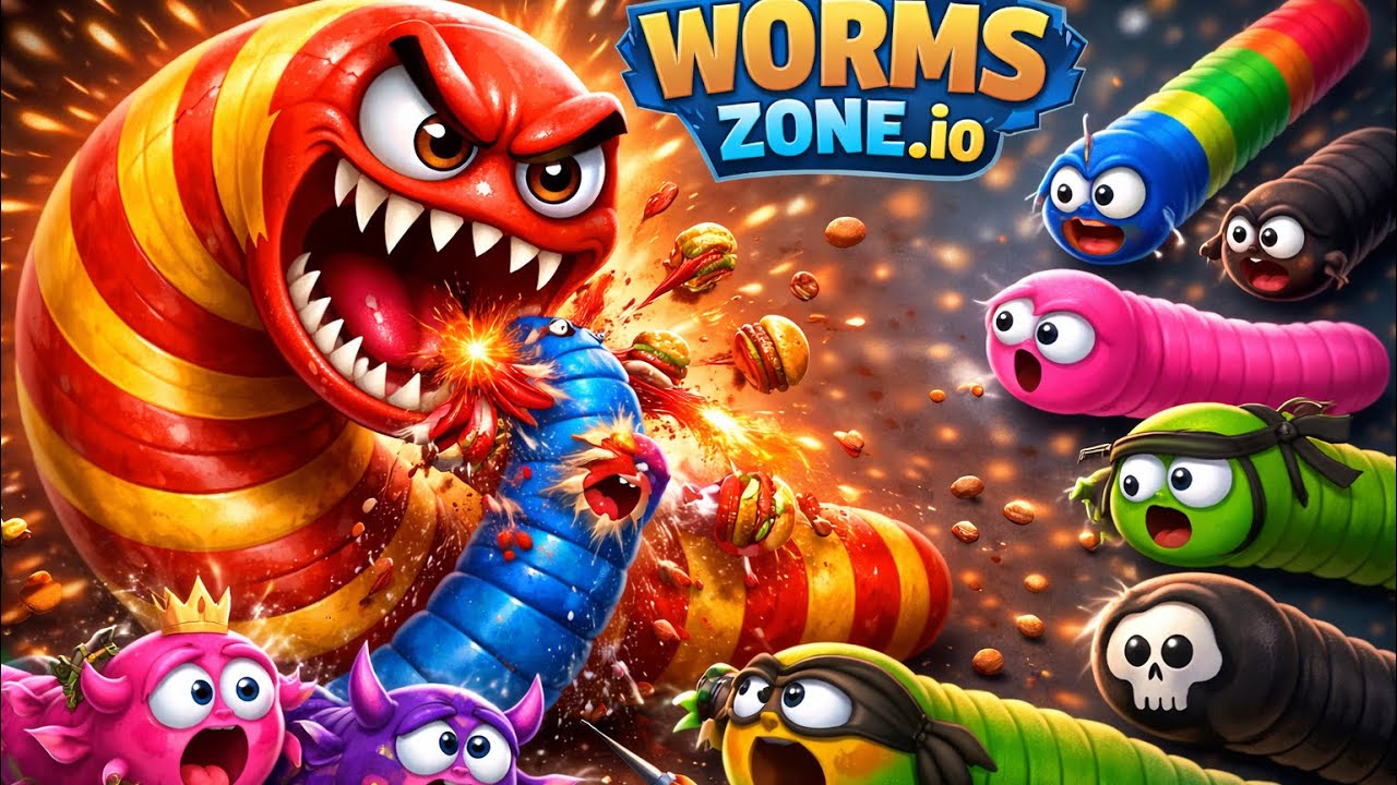 GIANT WORM DESTROYS EVERYONE! 😱 | Worms Zone.io