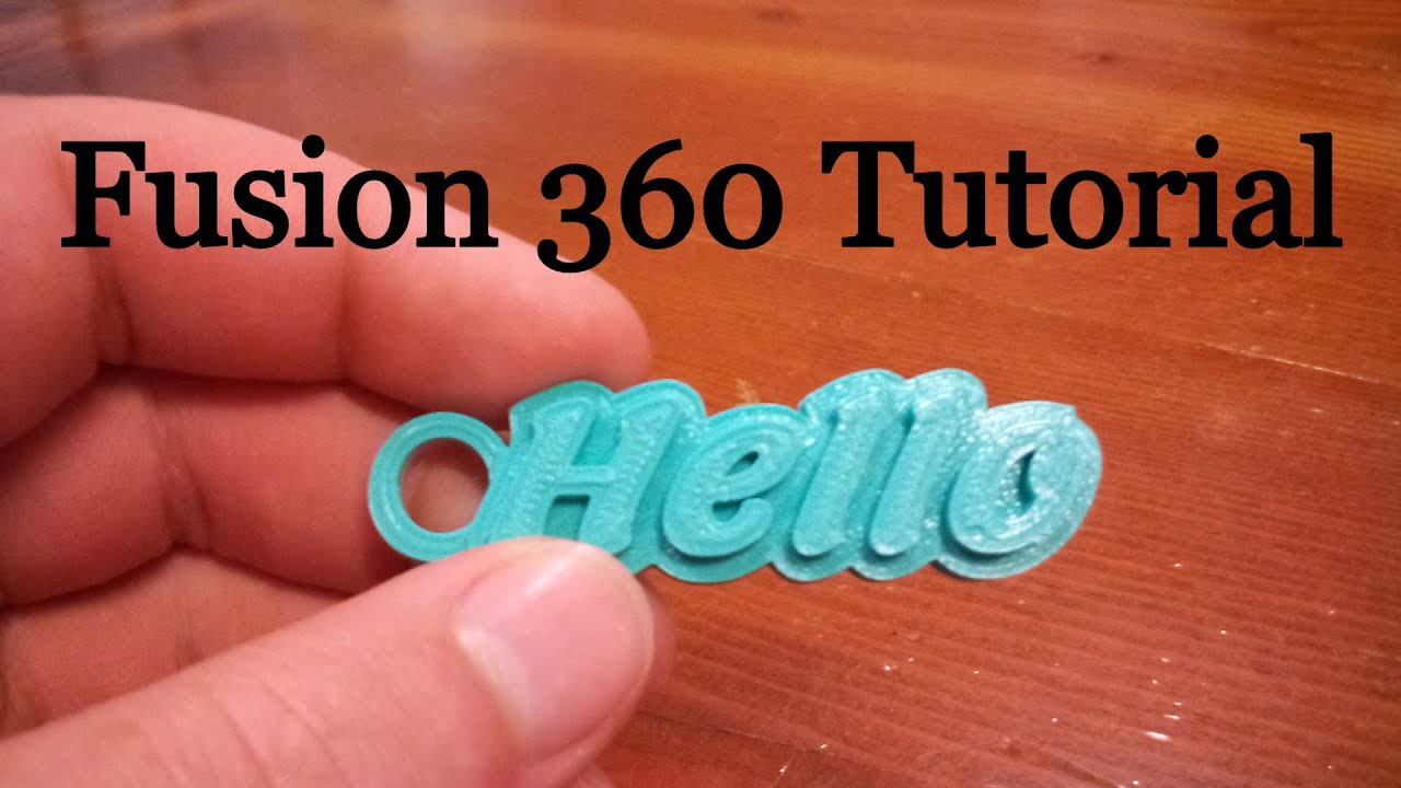 How to make a keychain in Fusion 360!