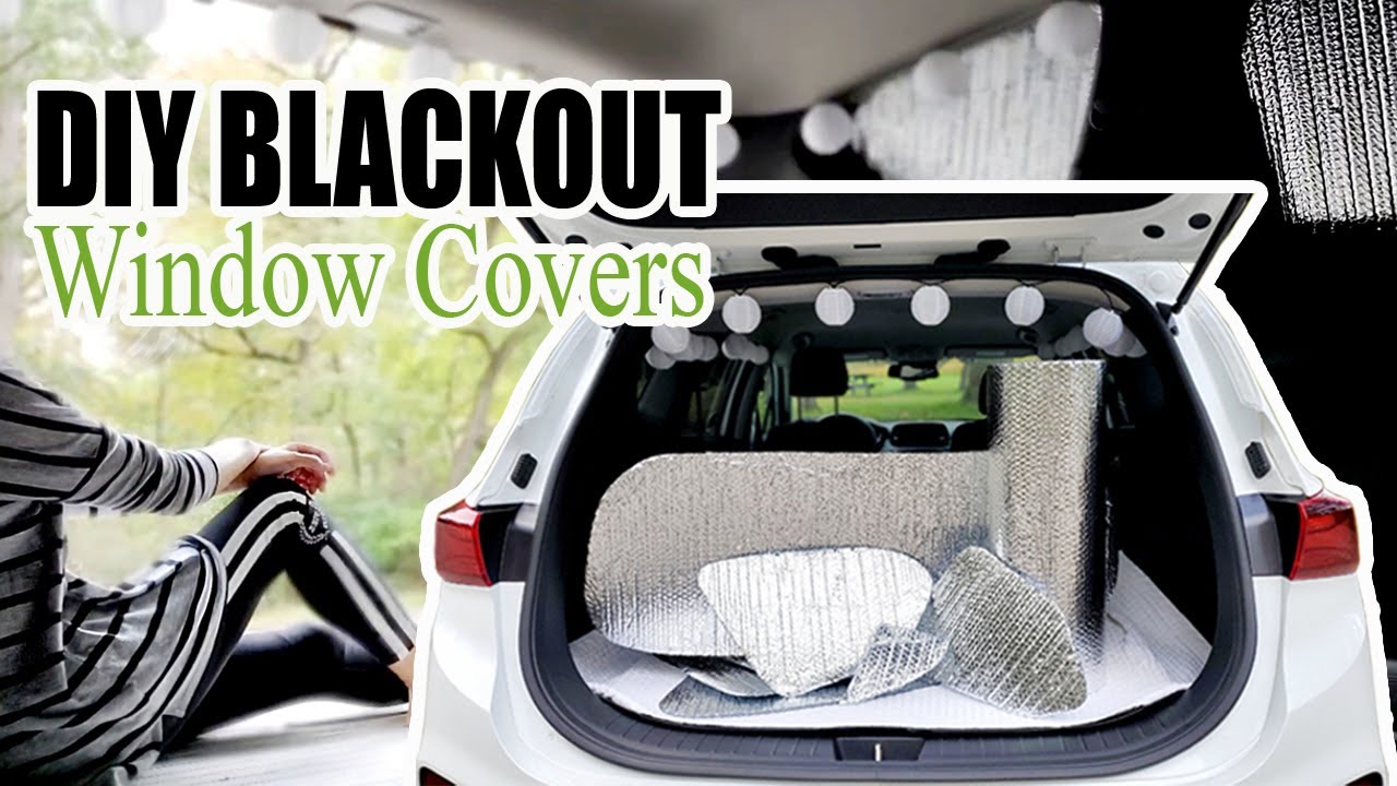 HOW to MAKE Blackout Window Covers for Stealth Camping