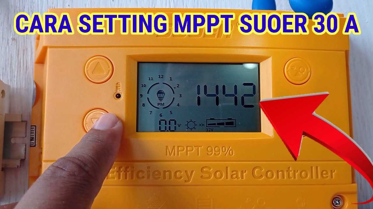 SETTING MPPT CHARGE CONTROLLER SUOER ST-H1230 | HOW TO SETTING MPPT SOLAR CHARGE CONTROLLER