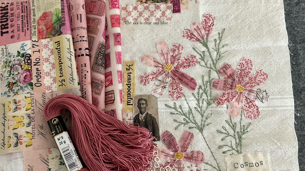 Часть 18 / Том 2 Ботаническая красота Цветы COSMOS #slowstitchedflowers #timholtz