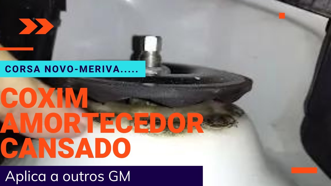 Coxim amortecedor dianteiro cansado por tempo de uso, Novo Corsa, Meriva e outros GM