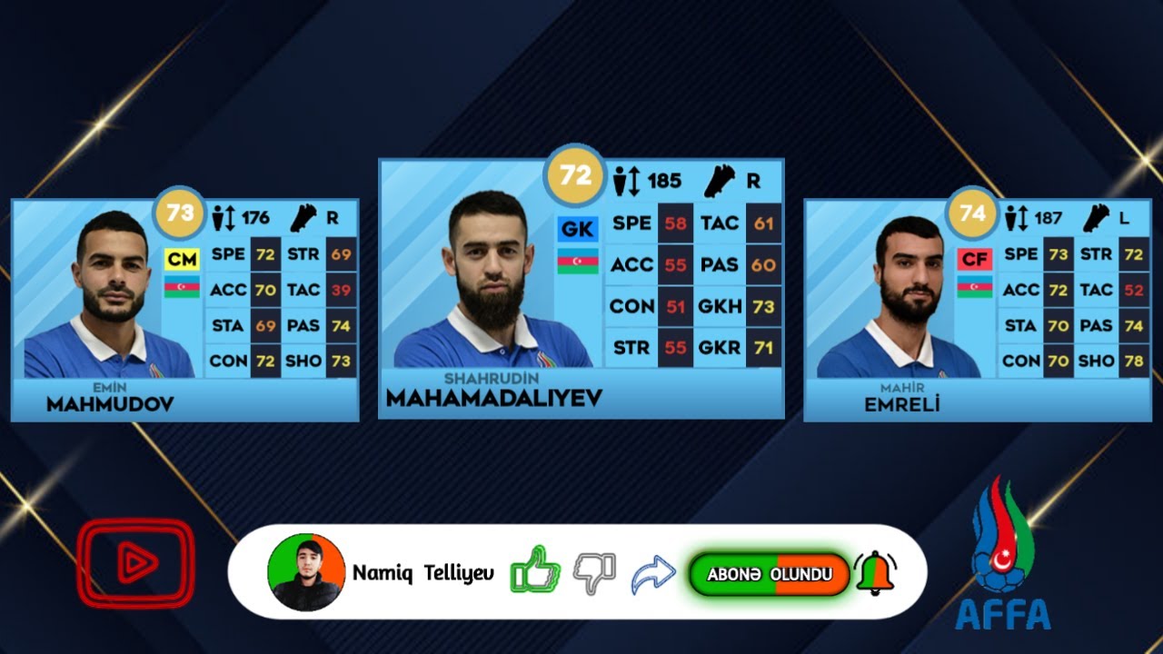 DLS23 Azerbaycan Milli Komandası Kadrosu 2023 #shahruddin #emin #mahiremreli