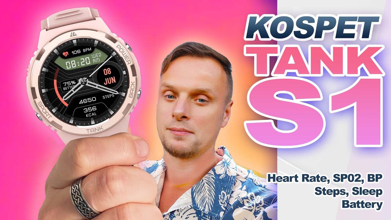 KOSPET TANK S1 Review: Rugged Smartwatch with Elegant Style