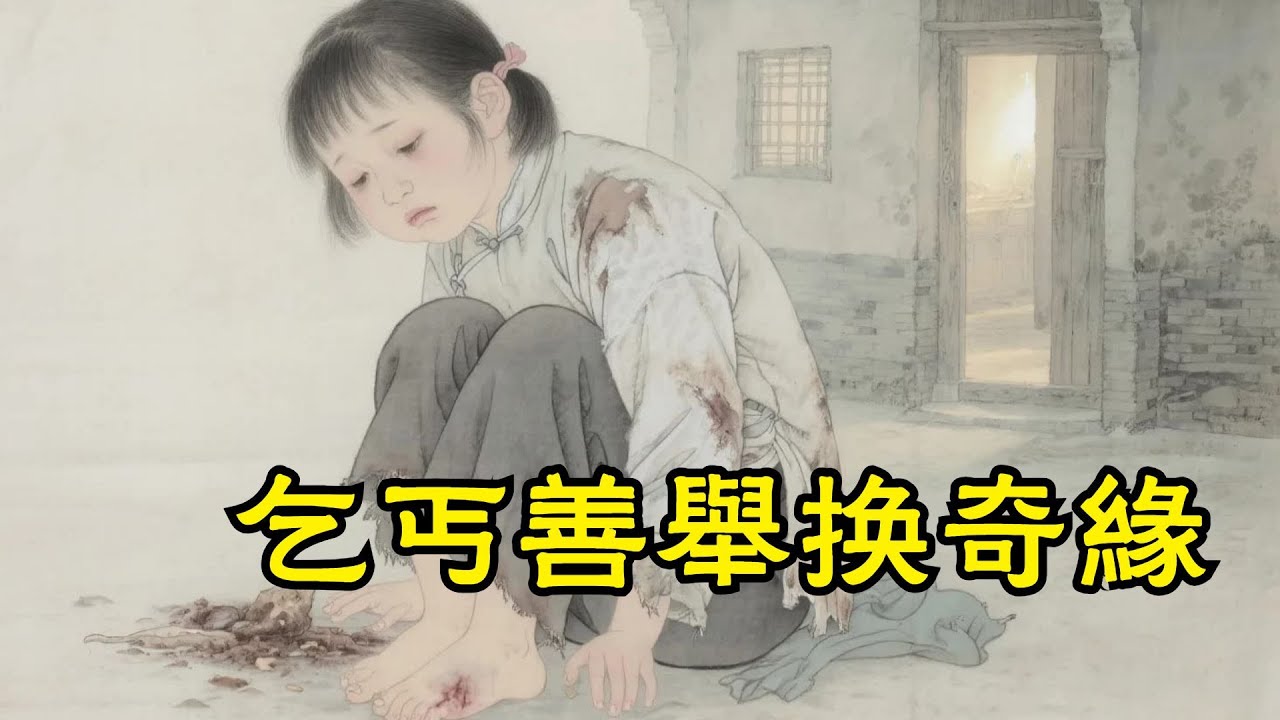 快餓死的小女孩，將最後的饅頭餵給受傷的大黃狗。這番善舉換來奇緣，一位神祕老人贈予她能變出食物的“思食碗”。#民間故事 #故事頻道 #感人故事 #家庭
